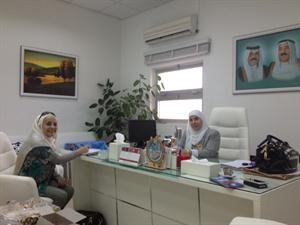 دالملا متحدثة الى الزميلة بشرى شعبان
