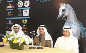 الشيخ علي الناصر العلي رئيس اللجنة العليا المنظمة لمهرجان الخيل العربية في مؤتمر سابق
