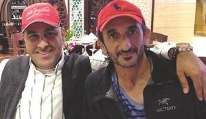 الشيخ احمد بن حشر ال مكتوم مع عادل الغريب﻿