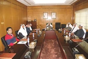 جانب من اجتماع مجاسم البدر مع المهندسين الزراعيين﻿