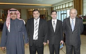 النائب خالد الضاهر متوسطا الزملاء عدنان الراشد ومحمد الحسيني وعمر حبنجر﻿