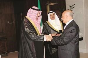 الشيخ صباح الخالد مرحبا بالسفير المصري
