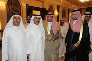 فهد بن فلاح بن سلطان والشيخ فهد المقبل ومحمد بن سلطان والزميل عبدالهادي العجمي
