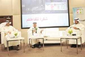 معلي اليوحة متحدثا في اللقاء﻿