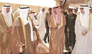  صاحب السمو الامير لدى وصوله الى مقر الحفل﻿