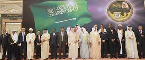 صورة جماعية لوزراء الداخلية العرب خلال اجتماعهم الدوري 30 في الرياض امس 	افپ﻿