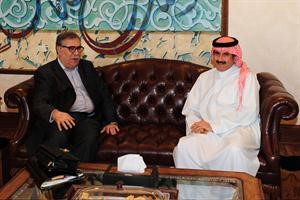 الشيخ مبارك الدعيج مستقبلا محمد غبريس
