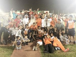 فريق كاظمة بعد تتويجه بالكاس﻿