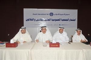 عماد تيفوني وعبدالرحمن النصار وعبدالله الحمدان خلال العمومية	 متين غوزال﻿