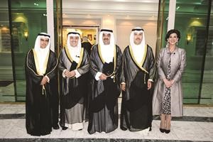 الشيخ صباح ناصر المحمد والشيخ خالد البدر والشيخ د احمد الناصر وتهاني غلوم