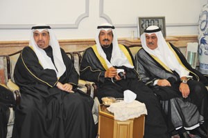 مصطفى الشمالي والشيخ احمد العبدالله وداسماعيل الشطي