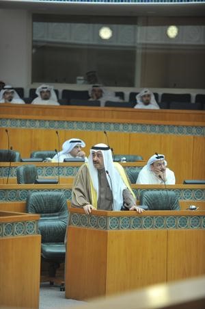 الشيخ احمد الحمود متحدثا﻿