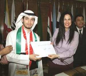  وحمد خالد الشطي الفائز عن المرحلة الثانوية﻿