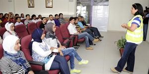 درنا الفارس خلال اللقاء