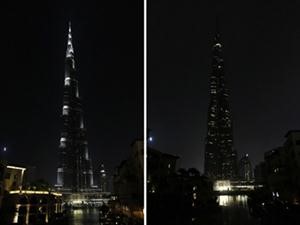 إطفاء أنوار «برج خليفة» ومعالم إماراتية استجابة لمبادرة «ساعة الأرض»
