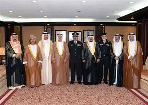 الفريق غازي العمر يستقبل وفد التعاون الخليجي للمخدرات﻿