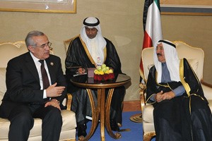صاحب السمو الامير مستقبلا الرئيس اللبناني