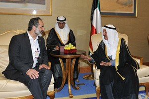  وسموه مستقبلا رئيس الائتلاف الوطني السوري احمد معاذ الخطيب