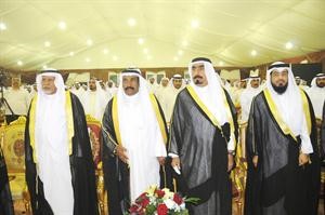 شيوخ القبائل خلال حفل الاعلان عن مبرة العوازم الخيرية﻿