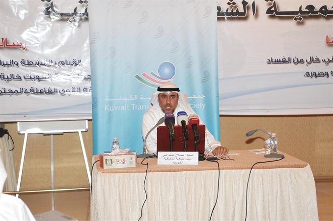 الغزالي متحدثا خلال المؤتمر الصحافي امس 	اسامة ابوعطية﻿