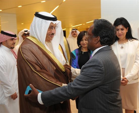 سمو رئيس الوزراء الشيخ جابر المبارك خلال حفل الغداء على شرف رئيس المالديف
