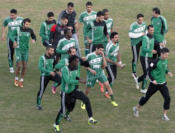 الاخضر يستانف تدريباته اليوم استعدادا للنصر	الازرقكوم﻿
