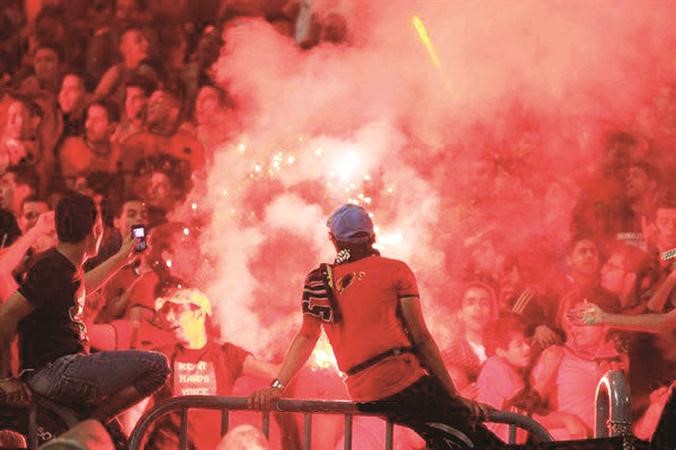 جماهير التراس الاهلي عادت الى الملاعب مرة اخرى
