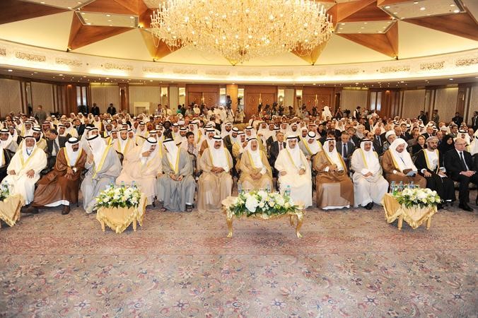 جانب من حفل افتتاحالمؤتمرالتاسع عشر للاتحاد البرلماني العربي بحضور سمو الامير وسمو ولي العهد ورئيس مجلس الامة وكبار رجالات الدولة﻿