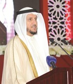 م شريدة المعوشرجي يلقي كلمته في الحفل
