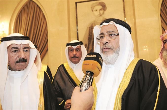 الظهراني متحدثا لوسائل الاعلام﻿