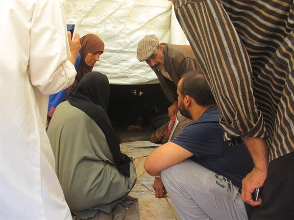 وفد النجاة وسنان الاحمد ونظرة داخل المخيم﻿