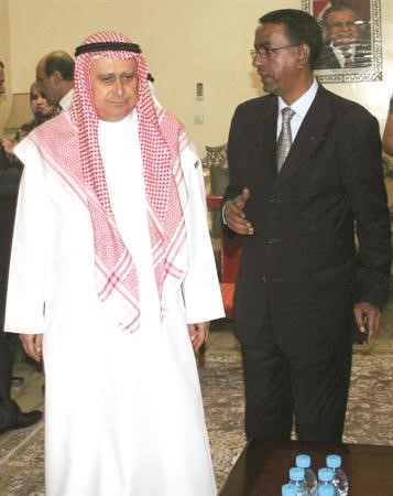 احمد بهبهاني مع رئيس الرابطة الموريتانية للصحافيين محمد بن الزوين