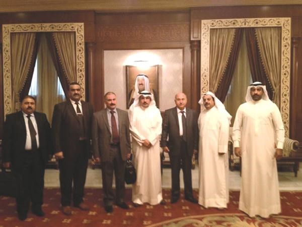 العميدان صالح الغنام ورعد مهدي واعضاء الوفدين ﻿