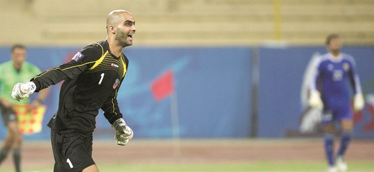 مصعب الكندري يعود لحماية عرين مرمى الكويت امام القادسية الازرقكوم