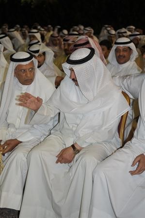 مسلم البراك ومحمد الخليفة في ديوان البراك مساء امس الاول