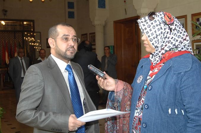 هشام البغلي خلال حديثة للزميلة هناء السيد﻿