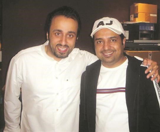 فهد الناصر مع الفنان راشد الماجد﻿