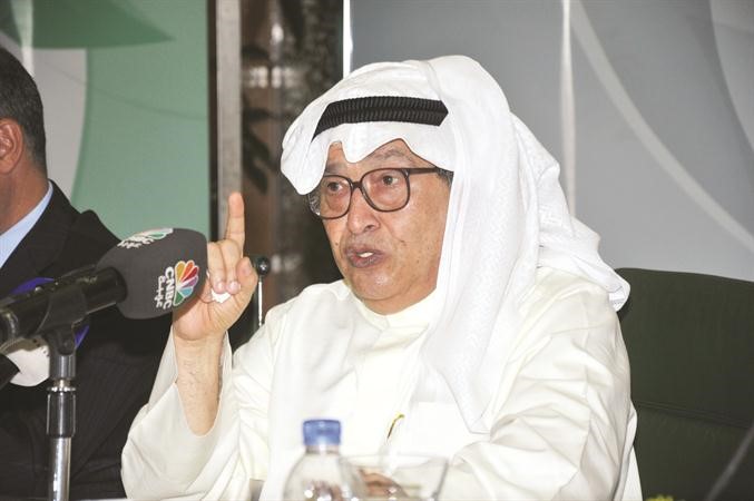 علي الموسى متحدثا خلال عمومية البنك 