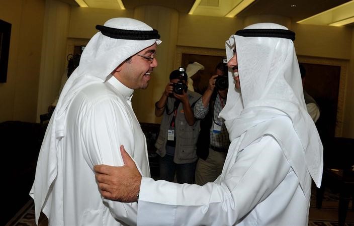 رئيس مجلس الامة علي الراشد مرحبا برئيس التحرير الزميل يوسف خالد المرزوق ﻿