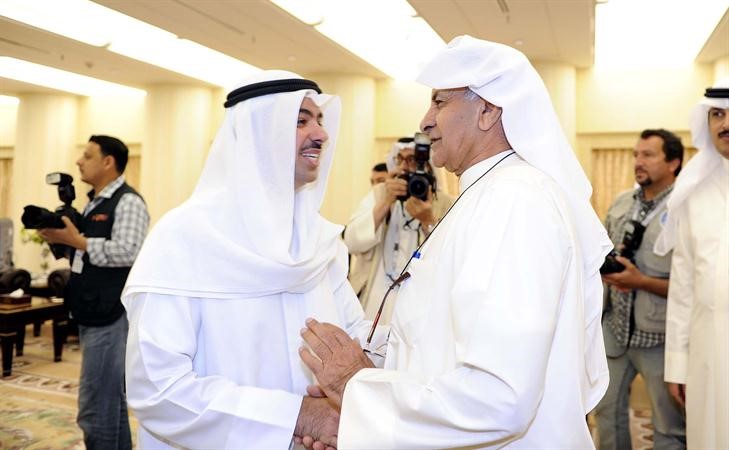 الرئيس علي الراشد مرحبا بوليد النصف﻿