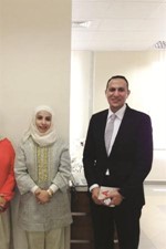 دشيخة الهاجري ودوليد الجسار على هامش الحملة 