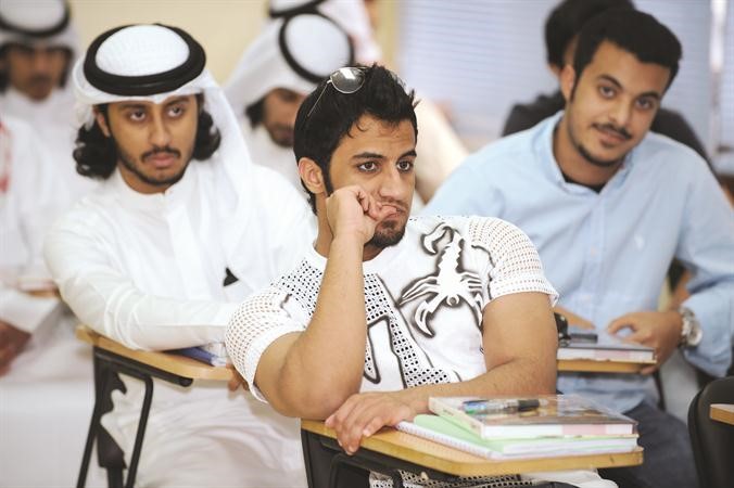 جانب من الطلبة