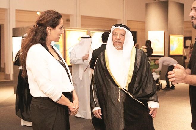 الشيخة فرح الصباح ترحب بالشيخ علي الجراح ﻿
