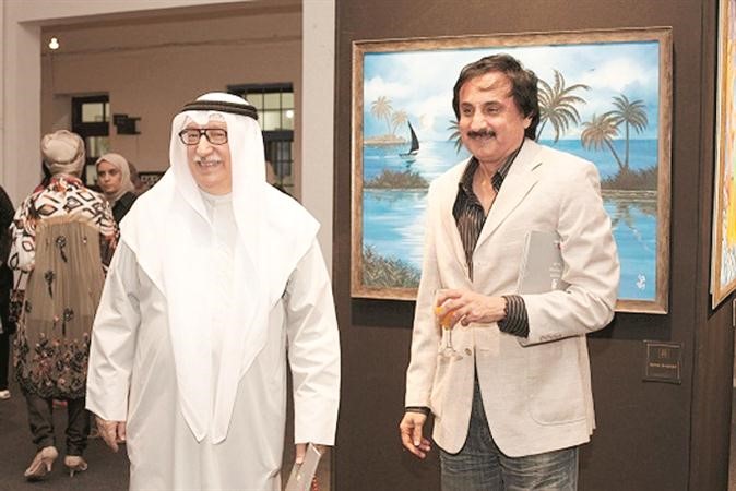 الفنانان محمد الشيخ وعبد العزيز ارتي﻿