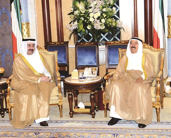 وسموه مستقبلا الشيخ احمد الحمود﻿