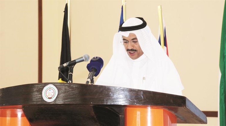 دعيج العتيبي يلقي كلمته في افتتاح البطولة﻿