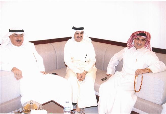 حسين الخشمان وعلي البغلي واللواء ابراهيم الطراح