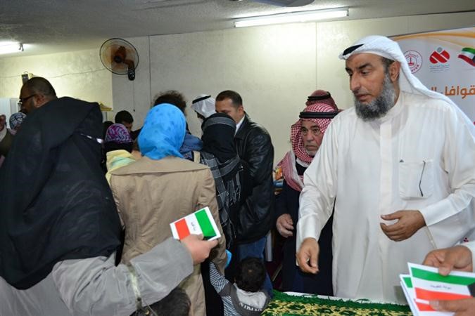 جانب من توزيع المساعدات﻿