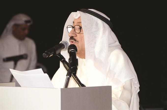  عبدالعزيز المفرج شادي الخليج يلقي كلمة المكرمين 