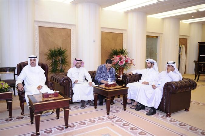 رئيس مجلس الامة علي الراشد مع لافي النبهان وسامح عبدالحفيظ وسعود السلطان وفرحان الفحيمان